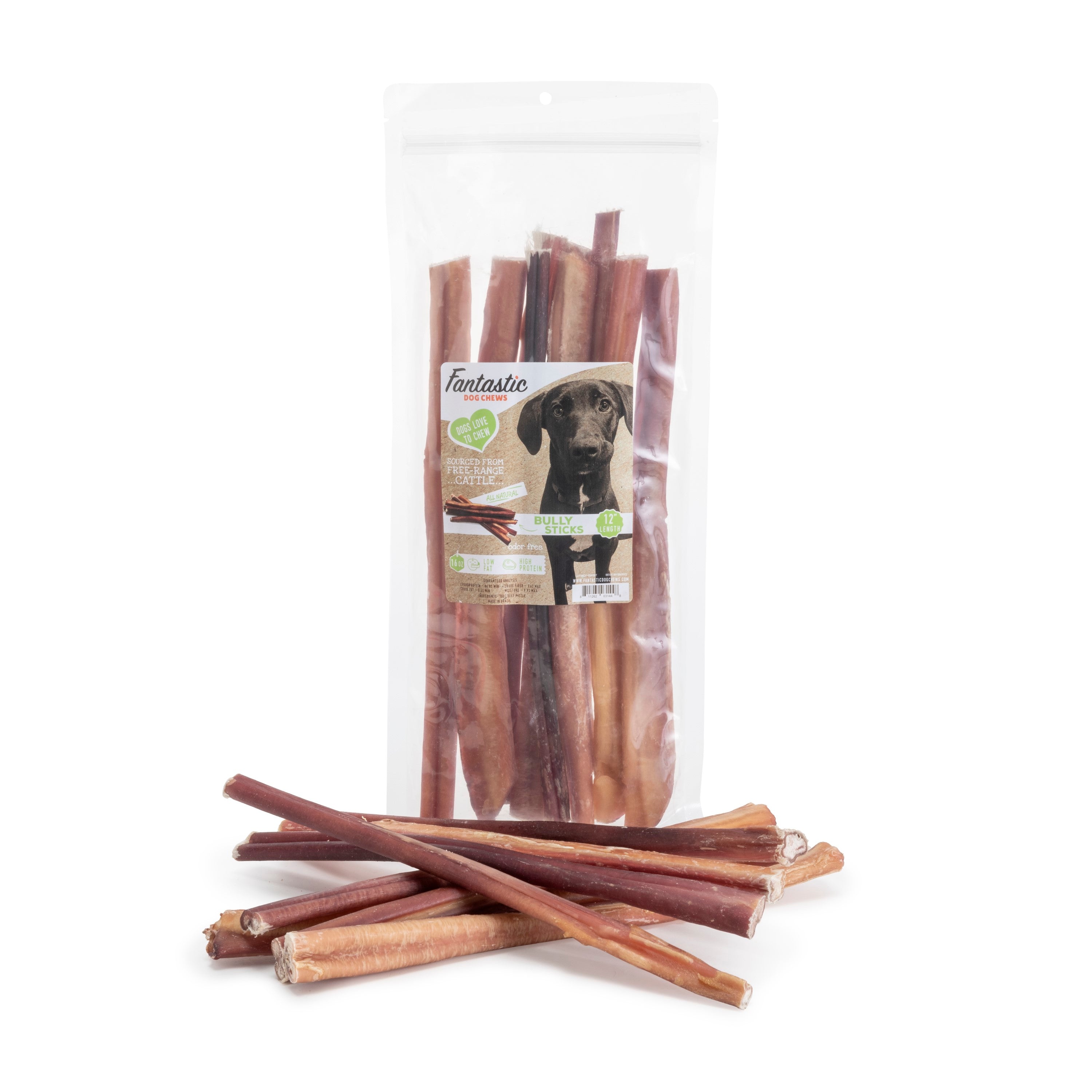 12" Odor Free Bully Sticks - 16 oz