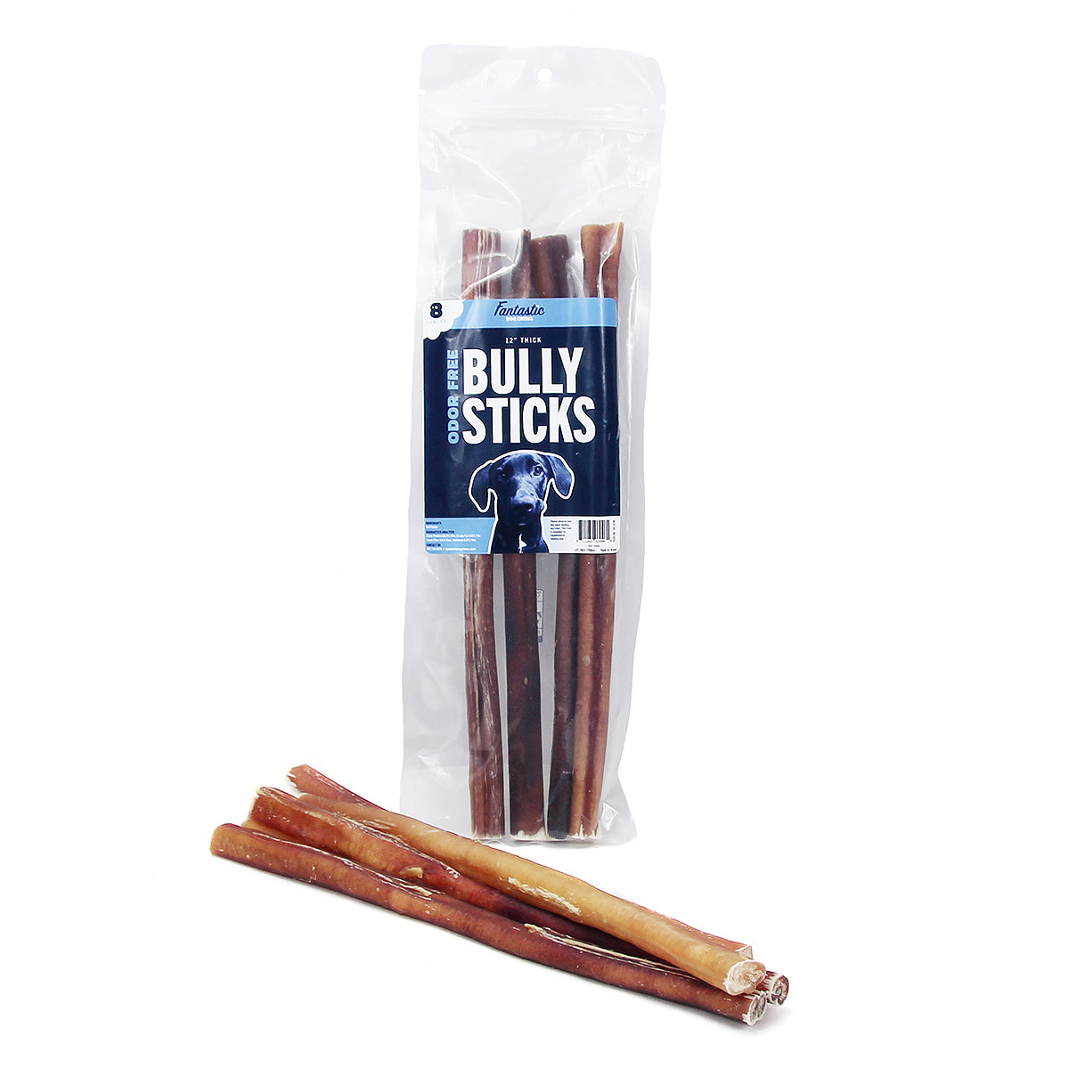 12" Odor Free Bully Sticks - 8 oz