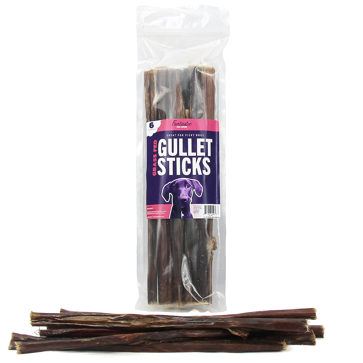 12" Beef Gullet Sticks - 6 oz