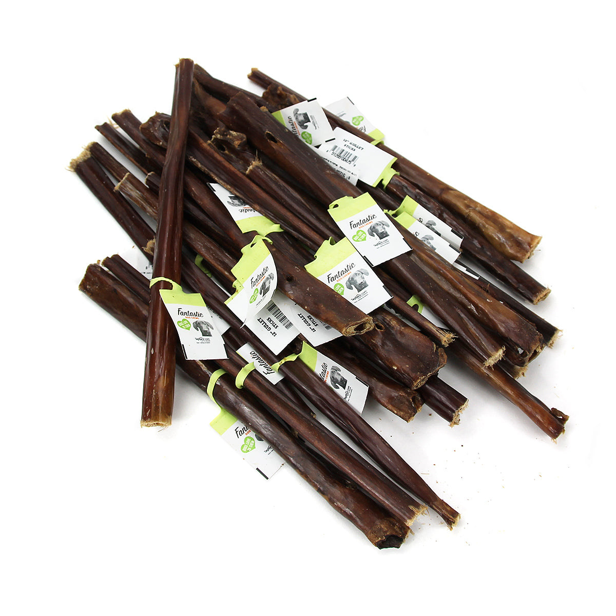 12" Beef Gullet Sticks - 25 Pack Bulk
