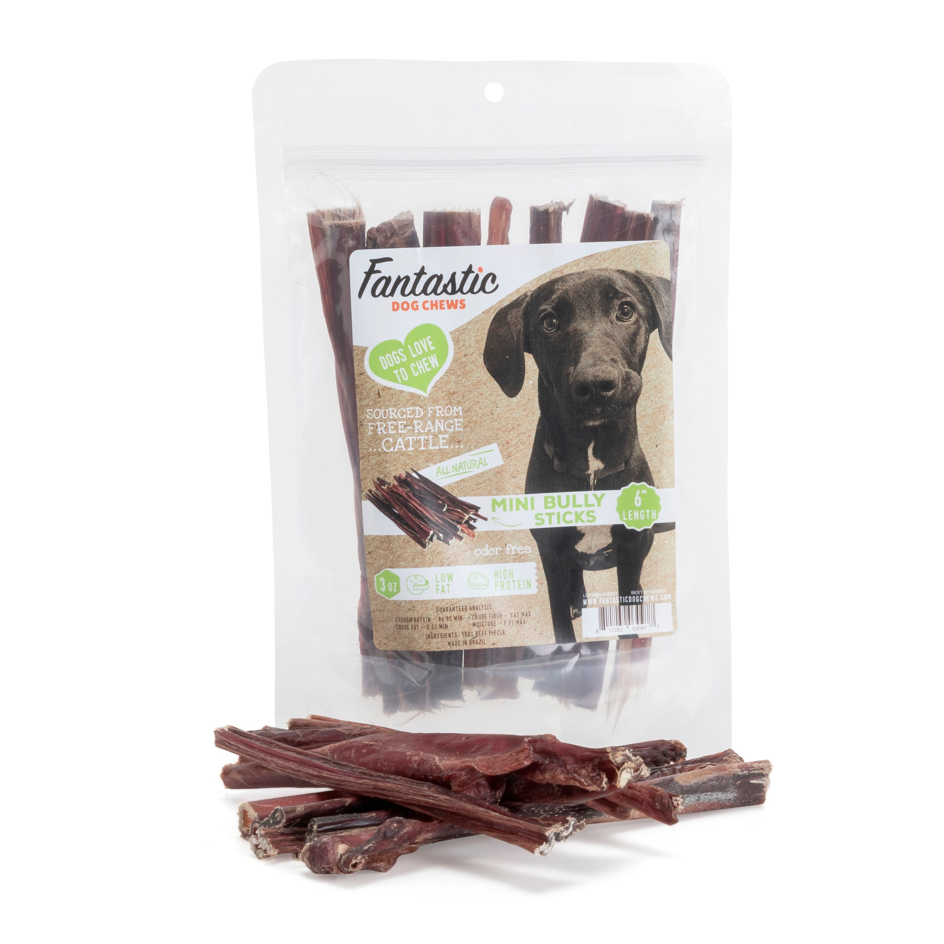 6" Odor Free Mini Bully Sticks - 3 oz