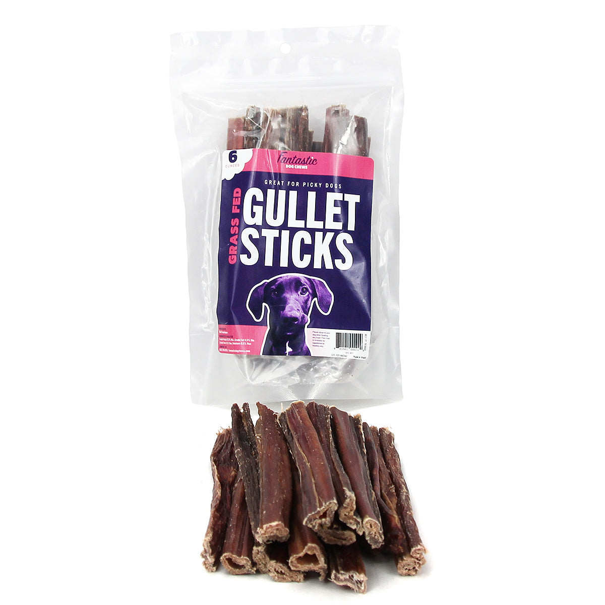 6" Beef Gullet Sticks - 6 oz