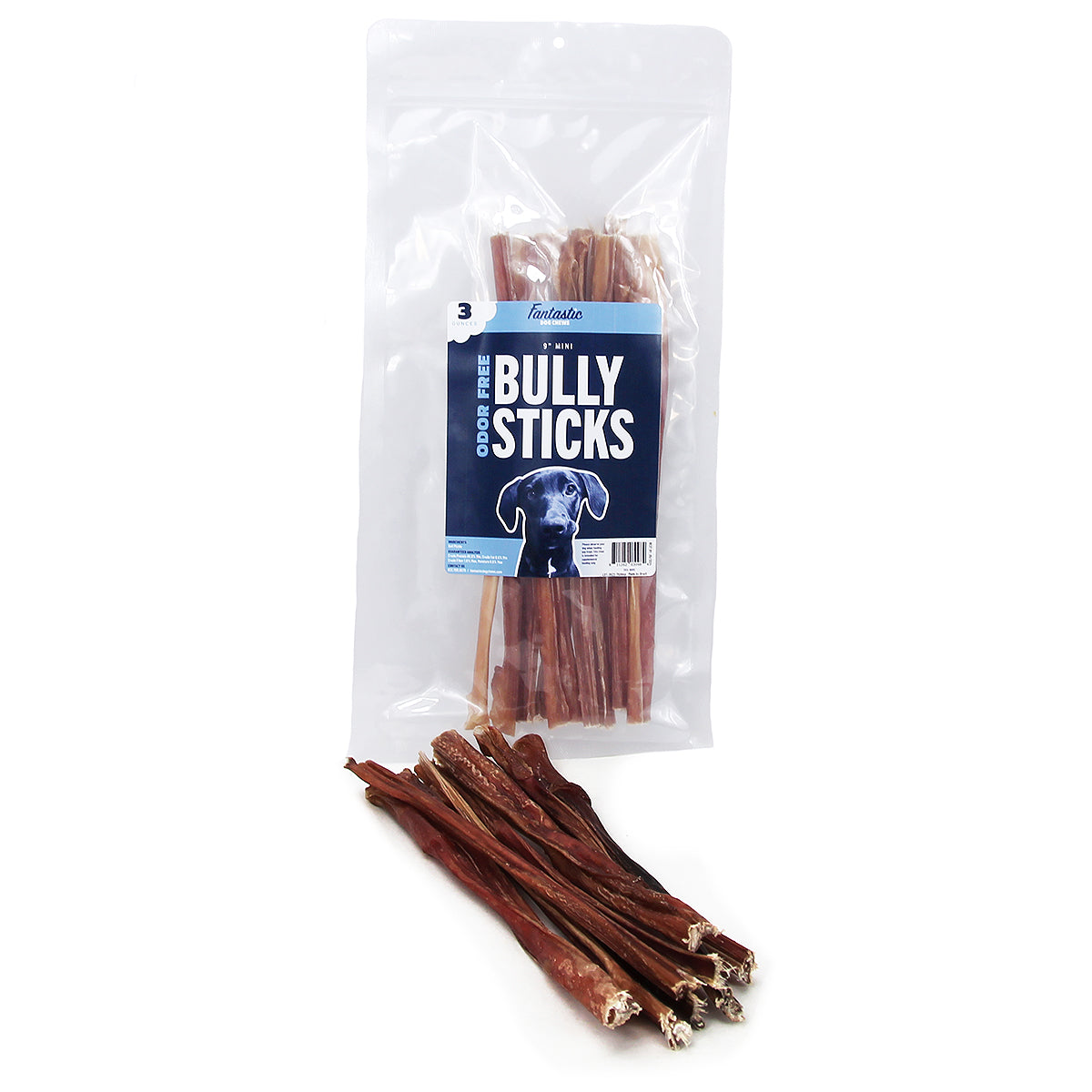 9" Odor Free Mini Bully Sticks - 3 oz