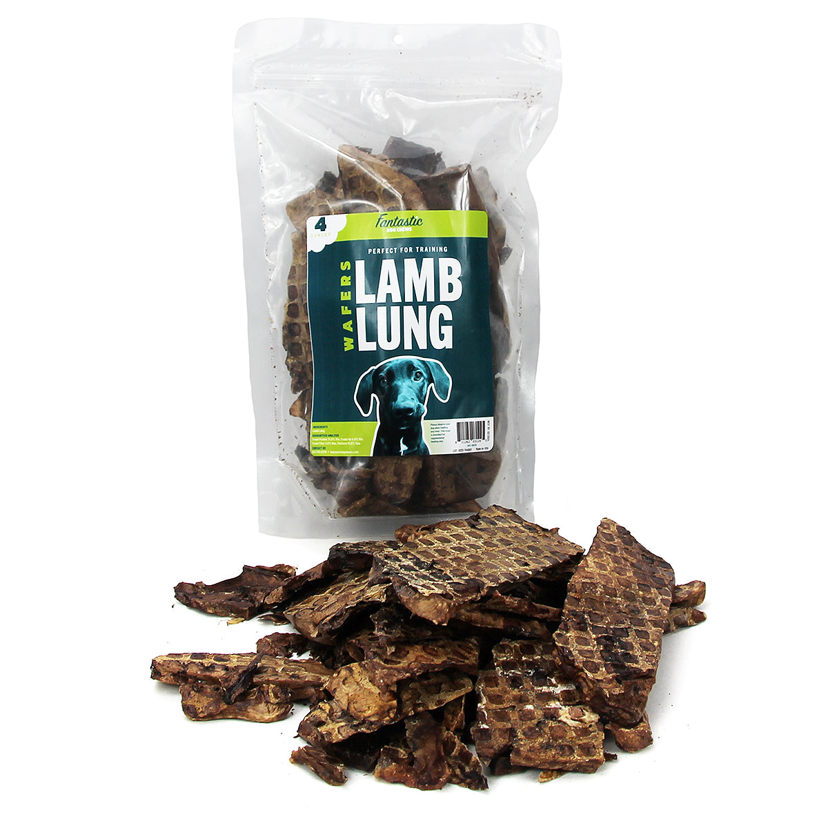 Lamb Lung Wafers - 4 oz