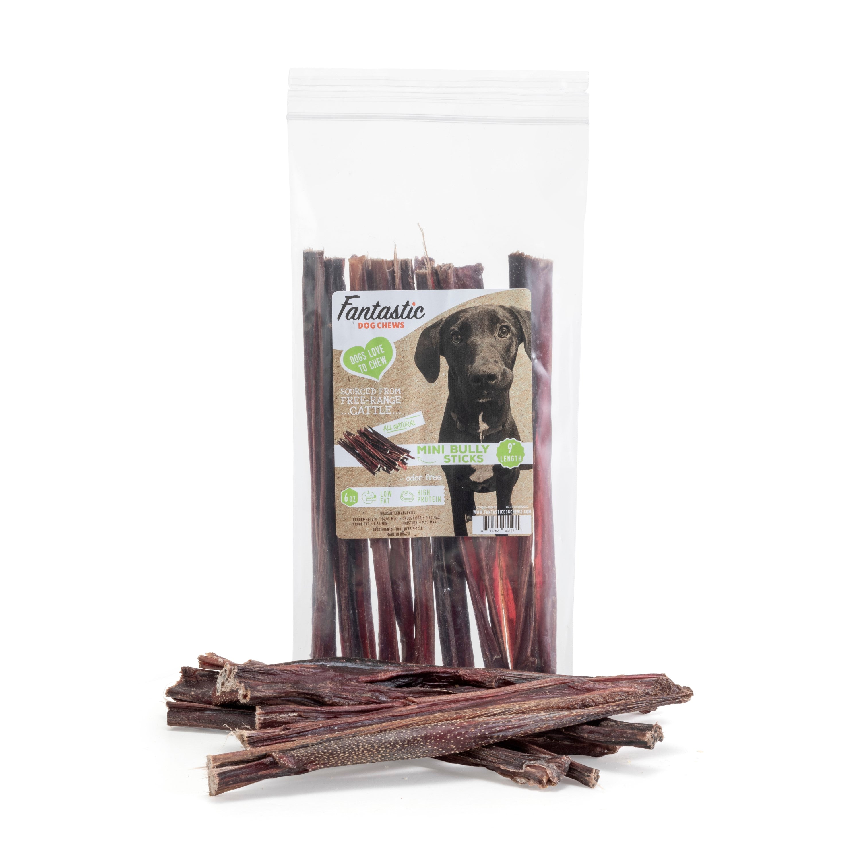 9" Odor Free Mini Bully Sticks - 6 oz